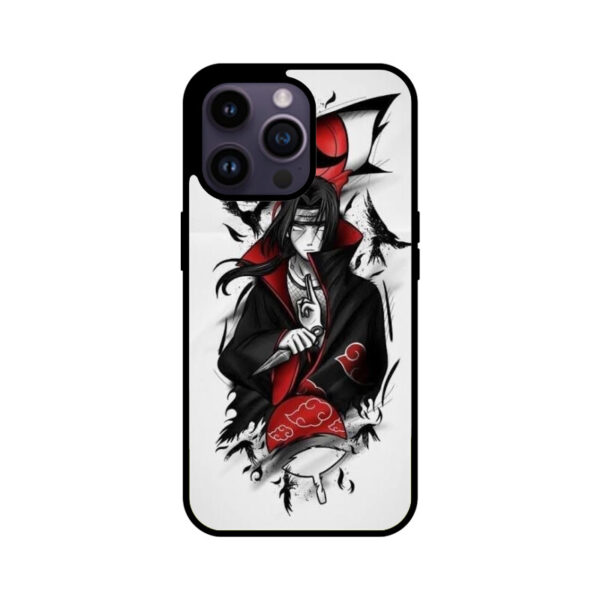 Itachi Uchiha iPhone Glass Case - Image 2