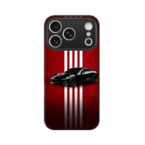 Racing Car iPhone Glass Case